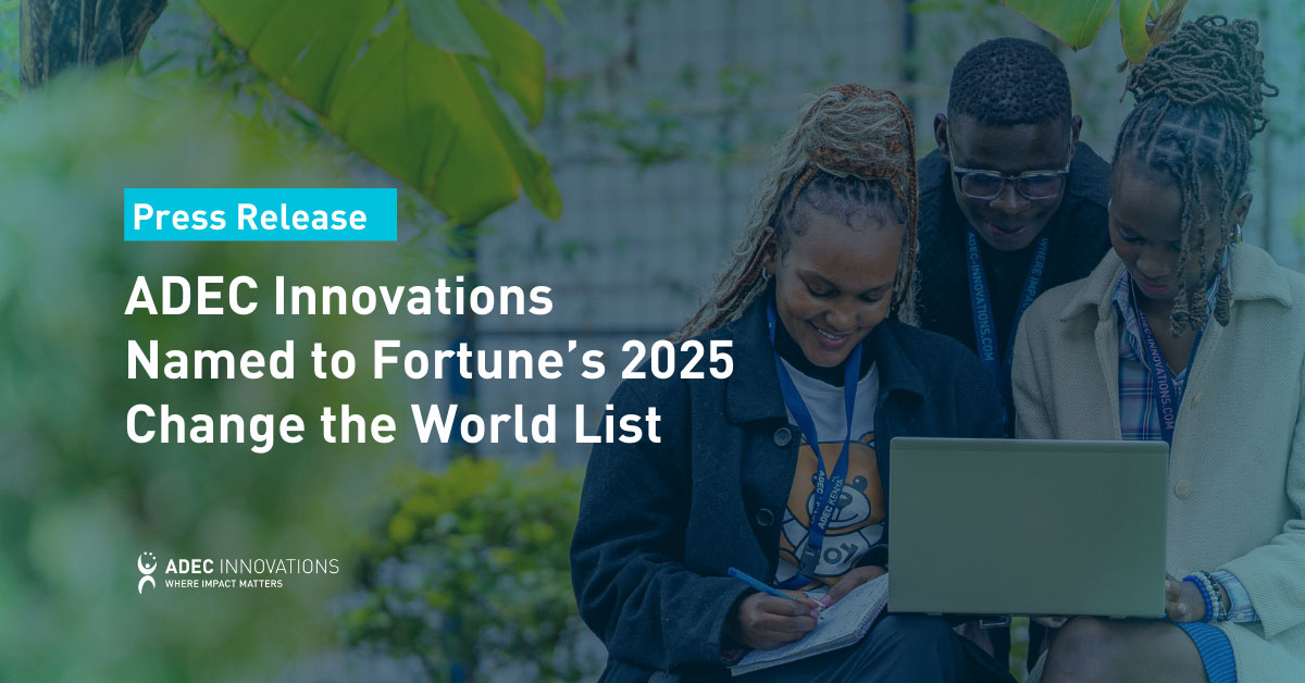 ADEC recognized in Fortune 2025 Change the World list